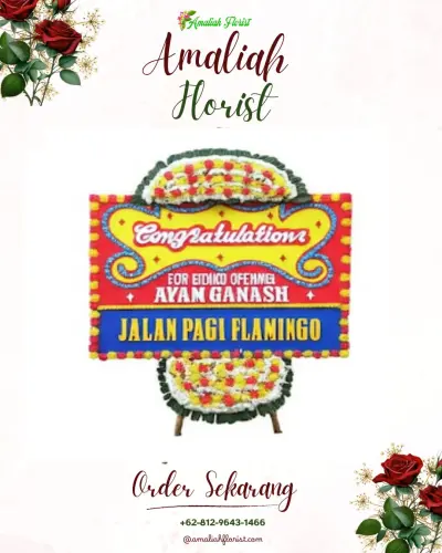 Bunga Papan Congratulation di Melinggih Kelod